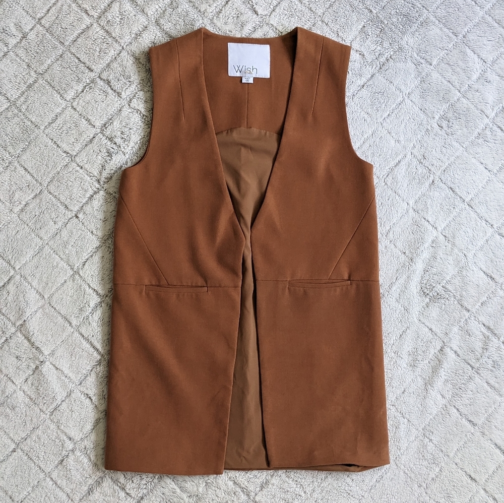 Wish Brown Vest - Size Medium